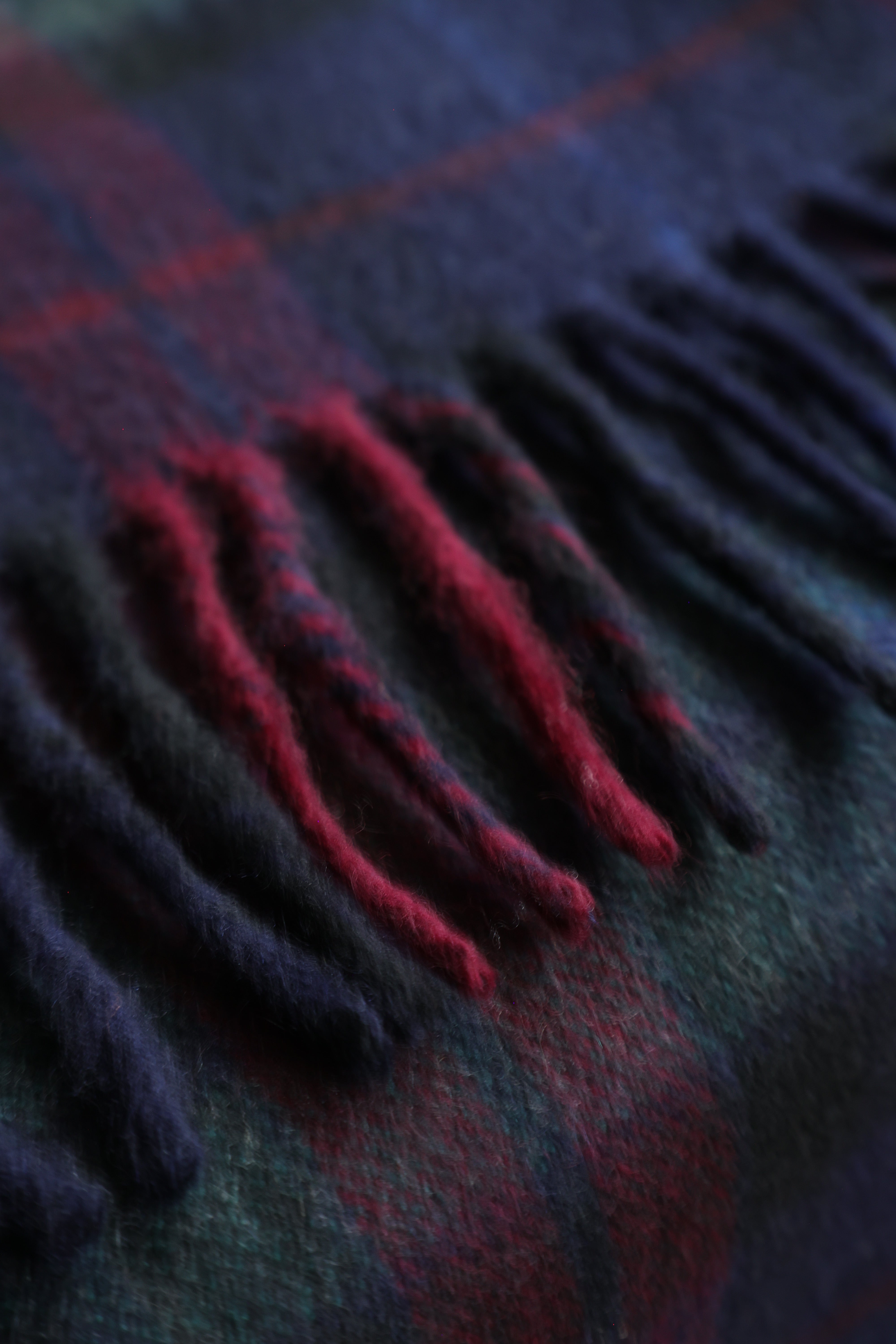 Kaschmirschal Modern Tartan Dunkeld | Blau Grün Rot