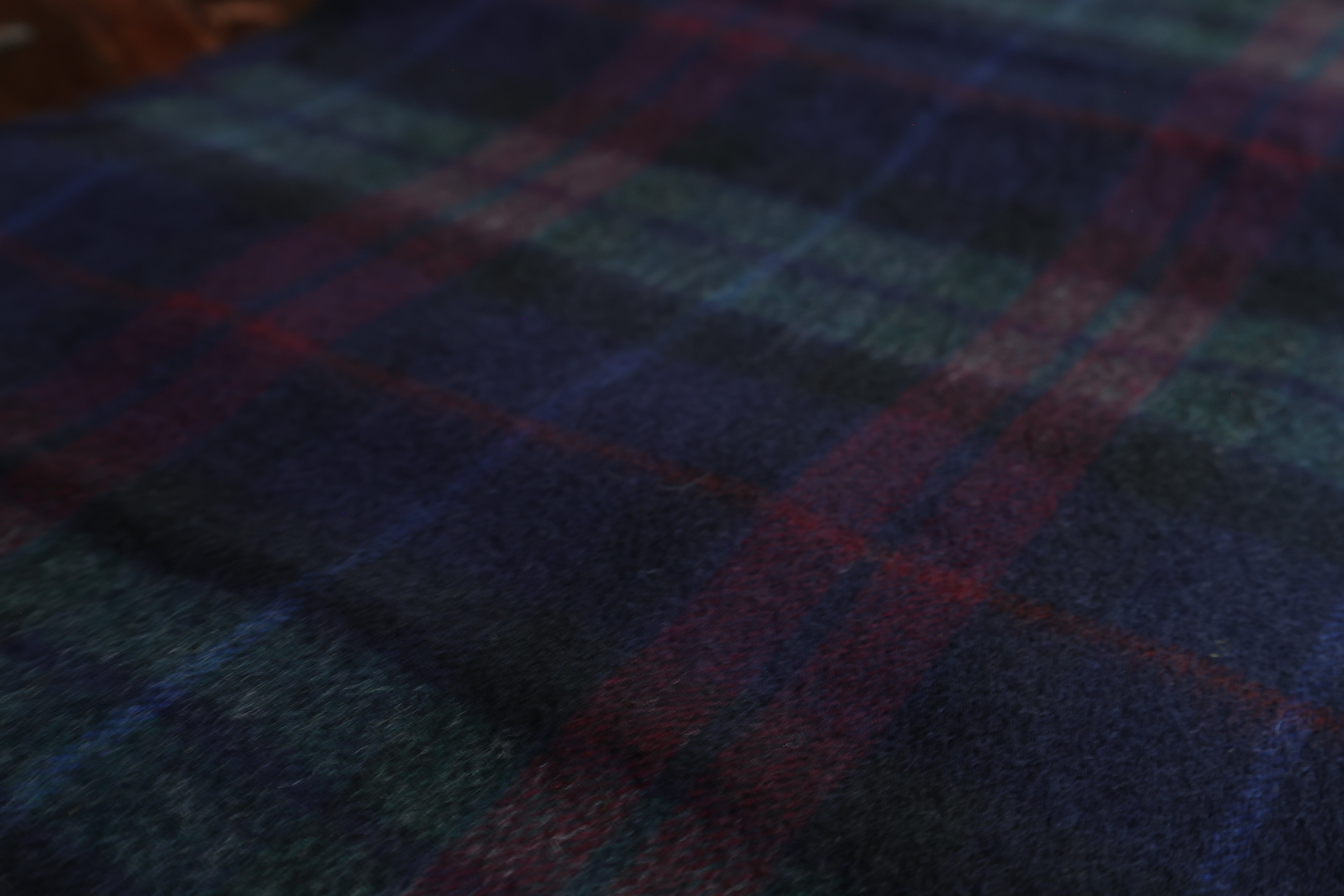 Kaschmirschal Modern Tartan Dunkeld | Blau Grün Rot