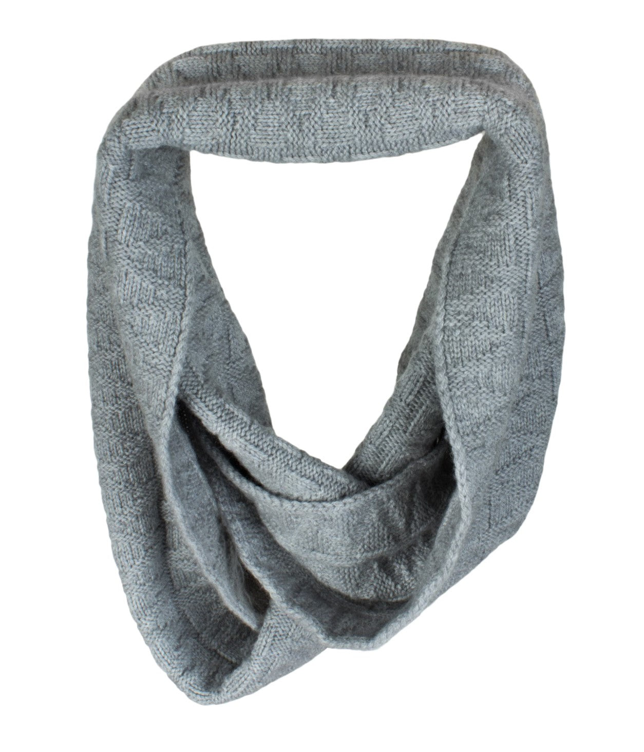 Checkered Cashmere Loop Scarves