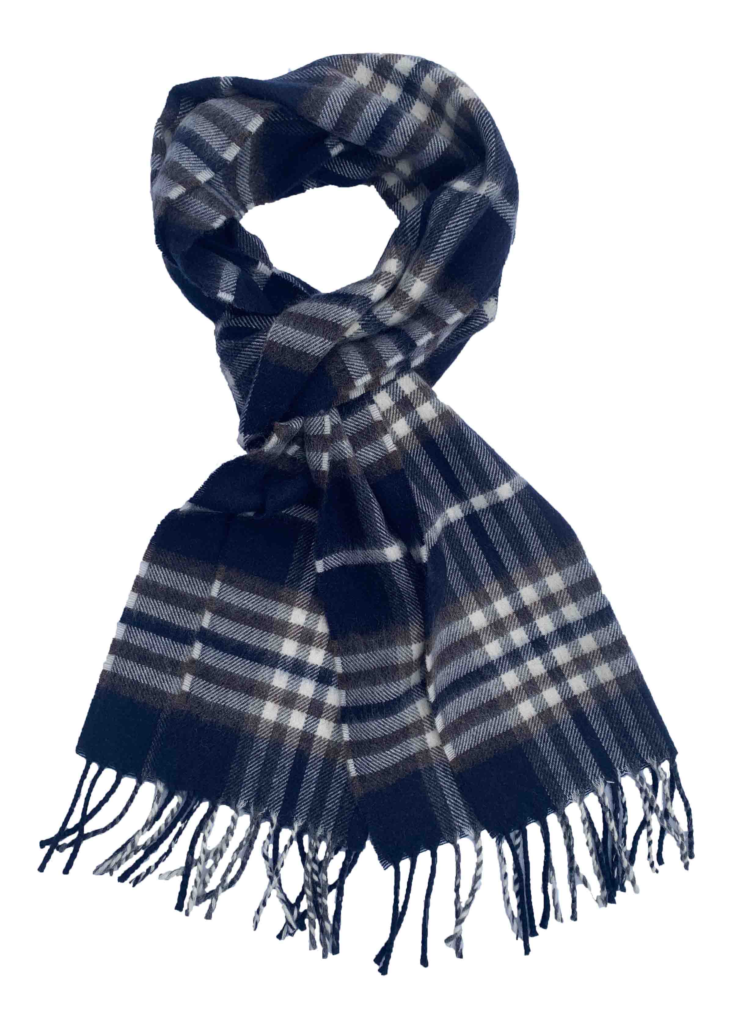 Cashmere Scarves Modern Check