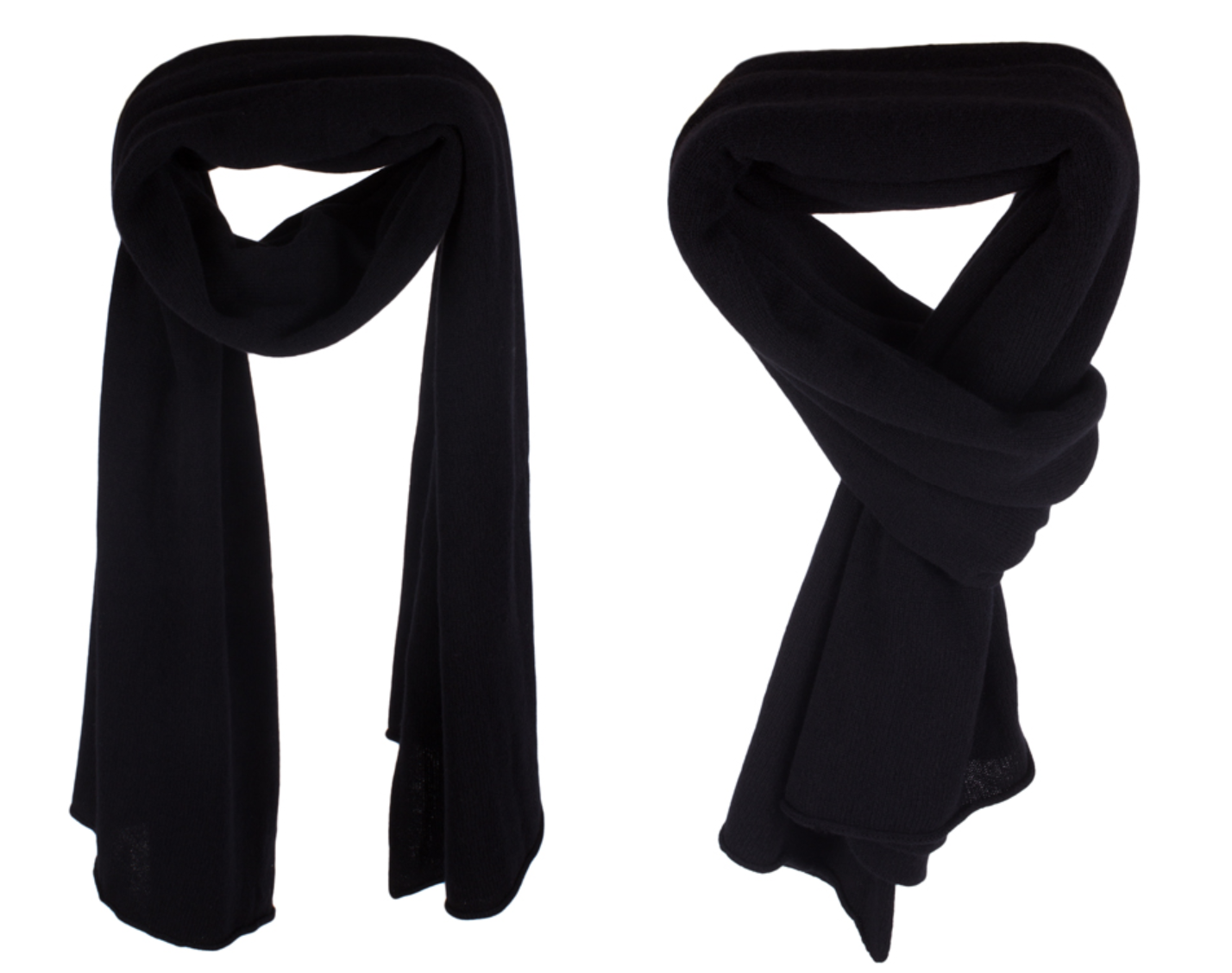 Cashmere Scarf | Solid Black