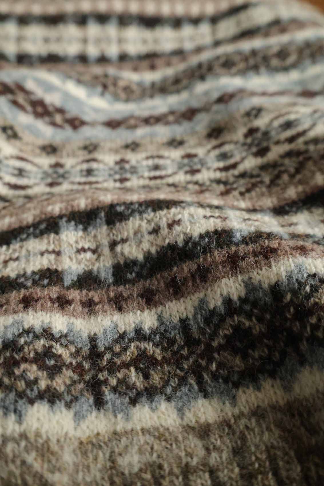 Fair Isle-Pullover Männer | Beige