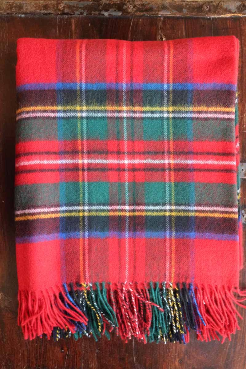 Wool blanket tartan