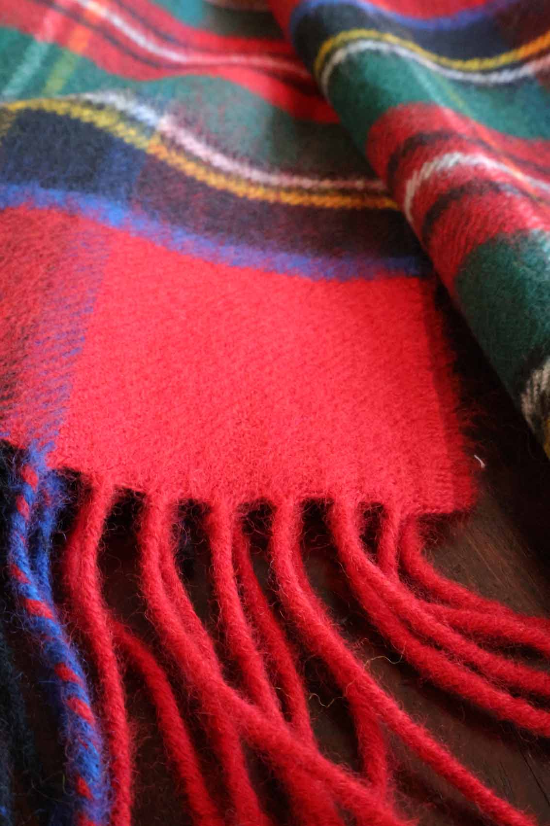 Wool blanket tartan