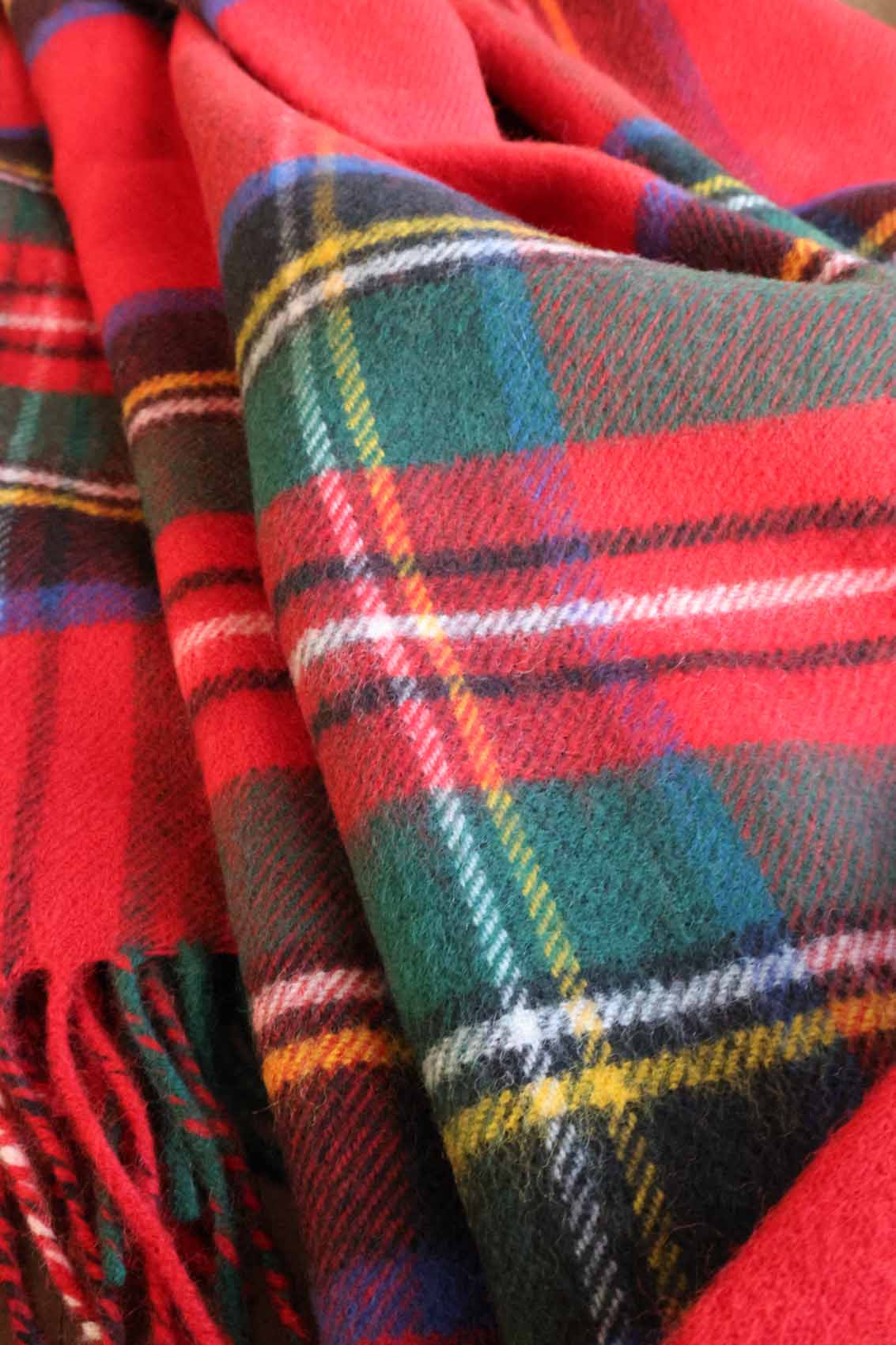 Wool blanket tartan