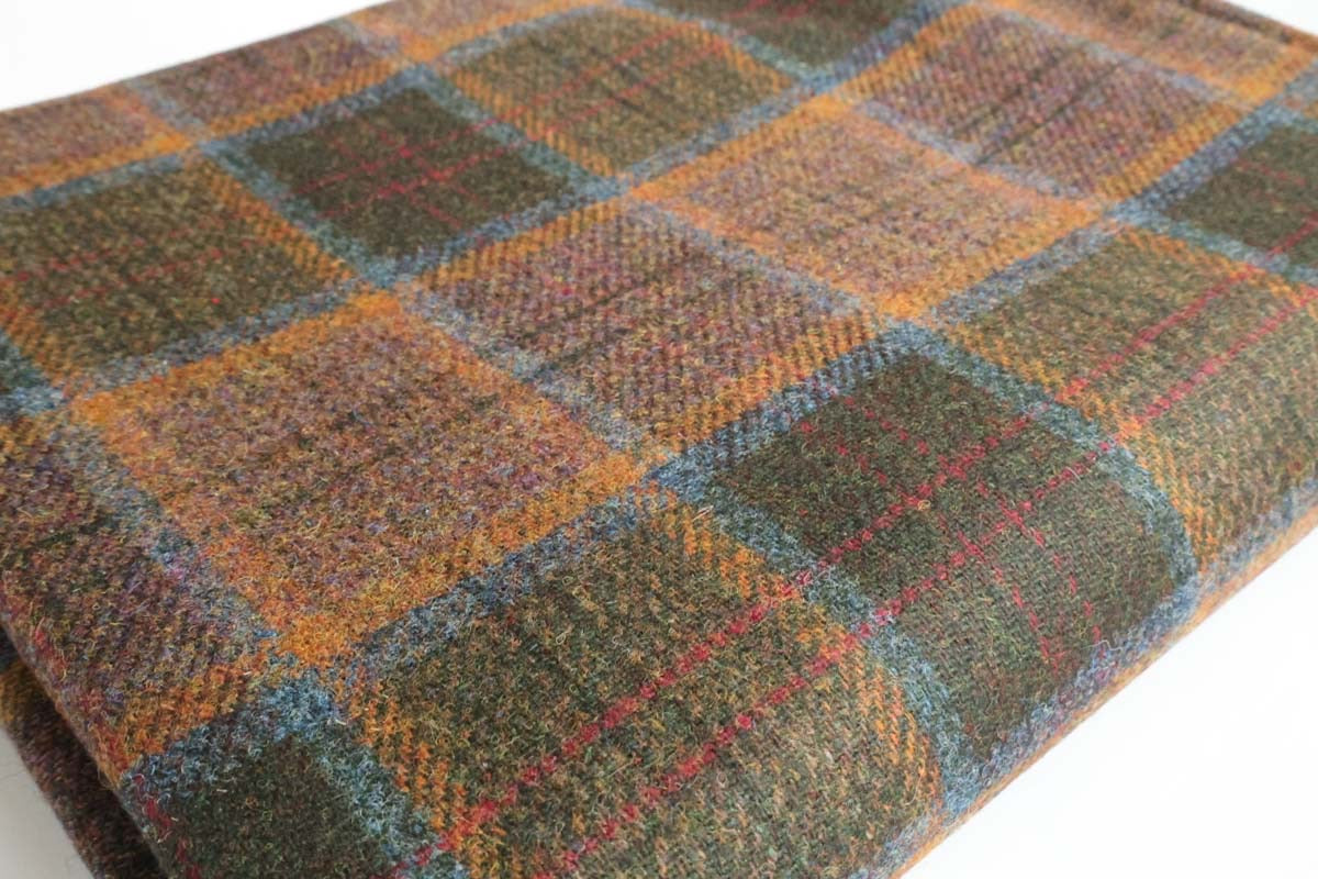 Familie Tartan Picknickdecke | Grün Braun Karo | 200 x 150 cm