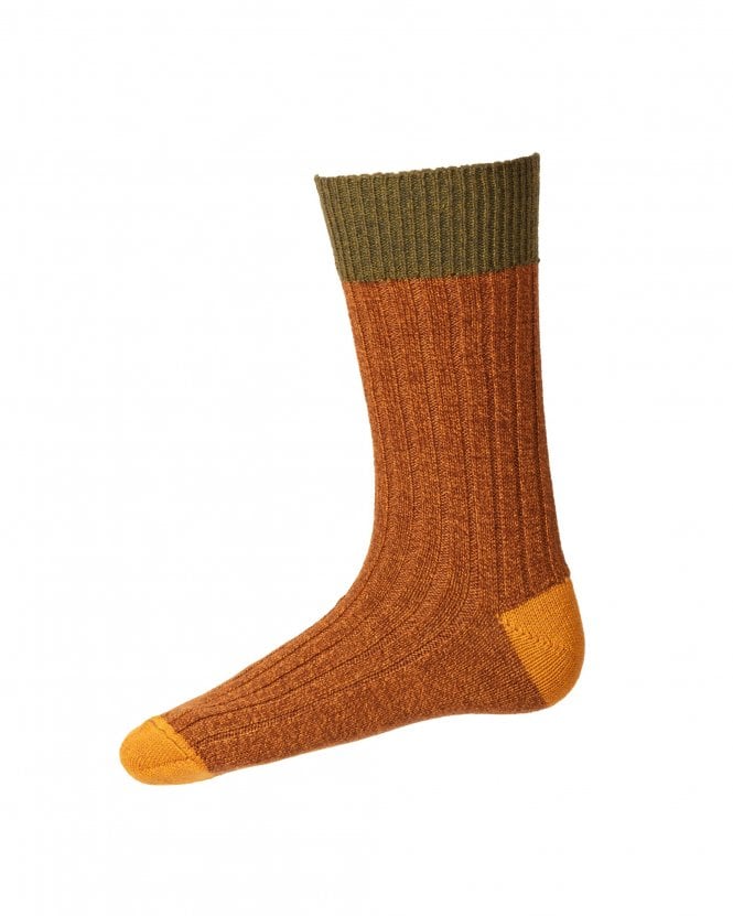 Männer Stiefelsocken Bronze